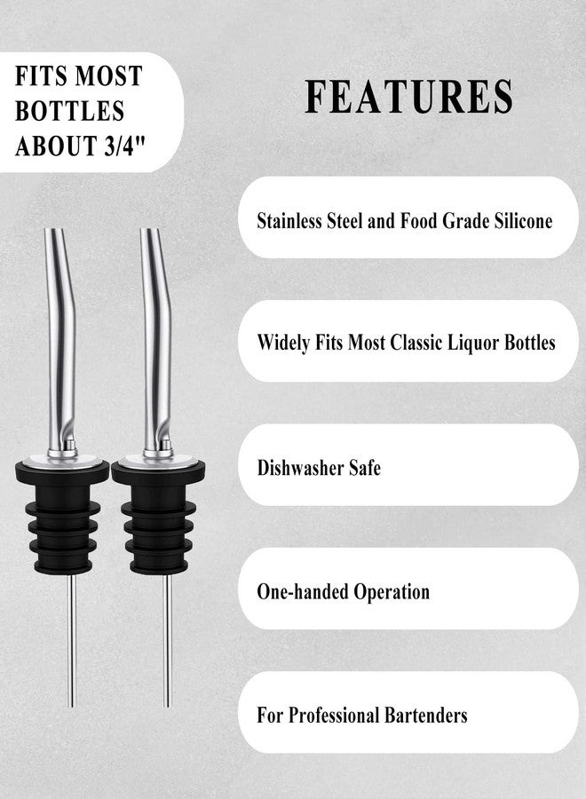 KIBARTOL Jigger for Bartending, 2 oz 1 oz Bartender Jigger Stainless Steel, Double Cocktail Jiggers with Internal Measurements, Bar Tool for Bartending, Shot Drink Measurer for Cocktails(1Jigger - 2 Pourers） - Image 4